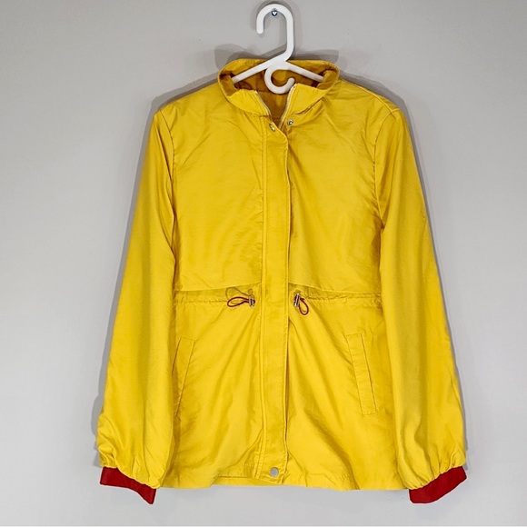 Yellow Windbreaker Jacket Sz. Medium - Picture 2 of 9